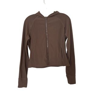 VOGO Athletica Chocolate Zip-Up Hoodie Size Medium